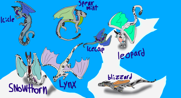 The flakewing royal dragons