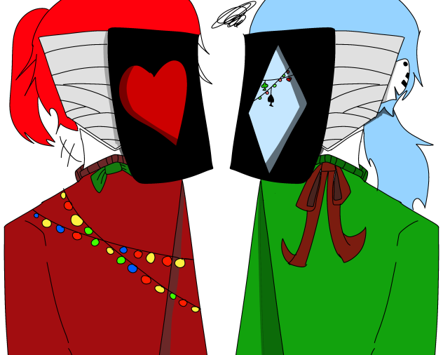 メリクリ(ダイヤ&ハート擬人化)