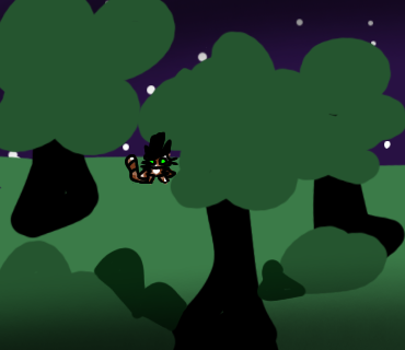 Cat in a forest - ibisPaint