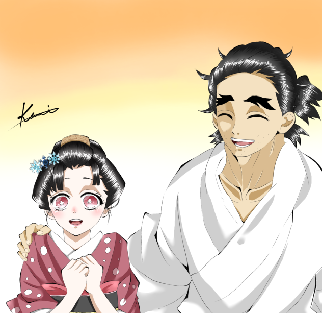 恋雪と慶蔵　自分流塗りver.