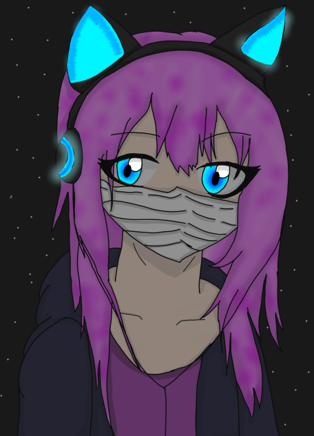 Girl With CatHeadPhones