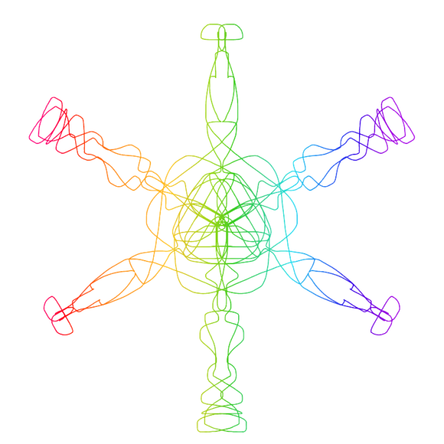 雪の結晶を描いてみた