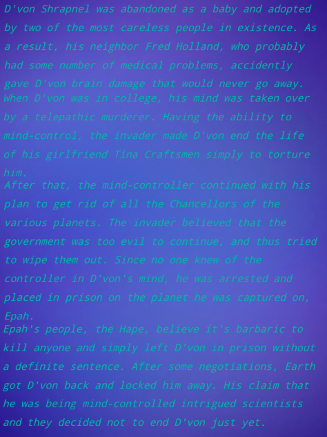 D'von's Backstory Part 1