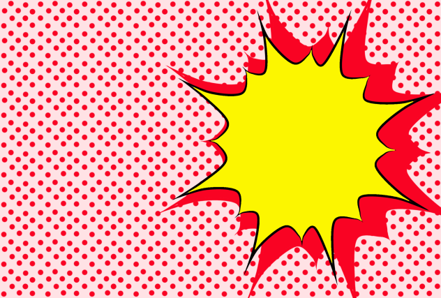 Retro pop styled template