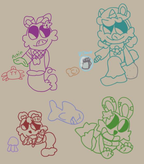 Mercritter doodles