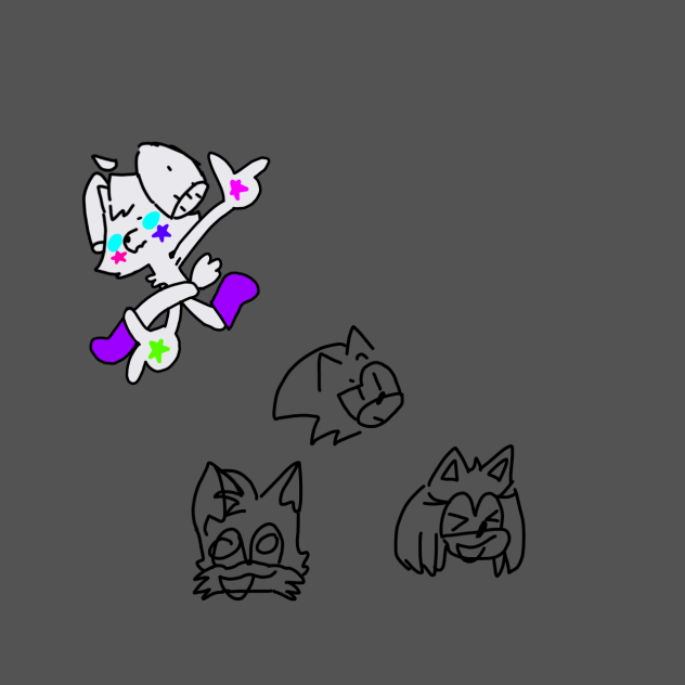 Sonic adventure pose - ibisPaint