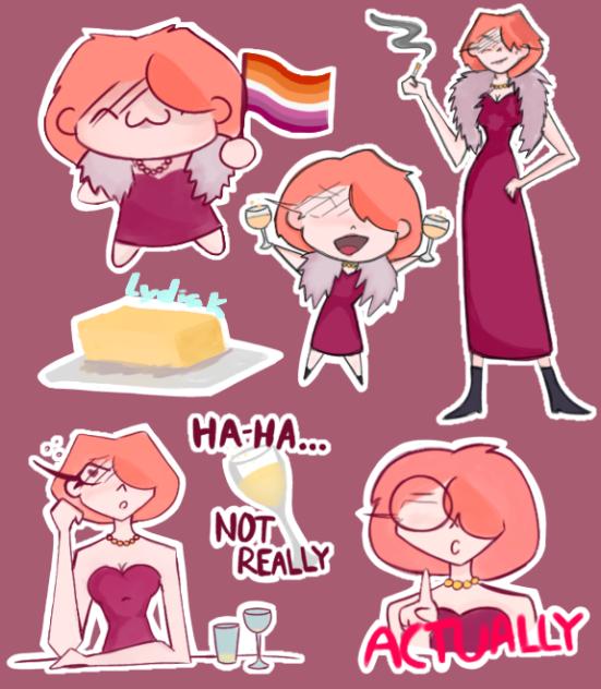 Stickers of Katie