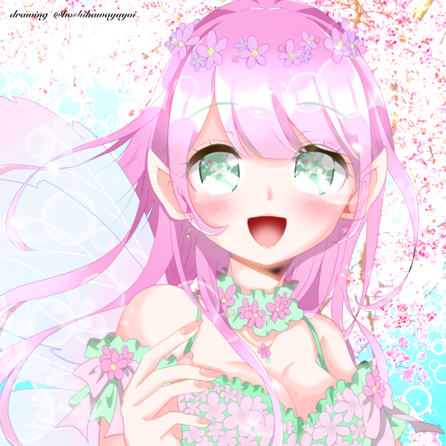 Happy Fairy(星川ヤヨイさんの線画お借りしました！)
