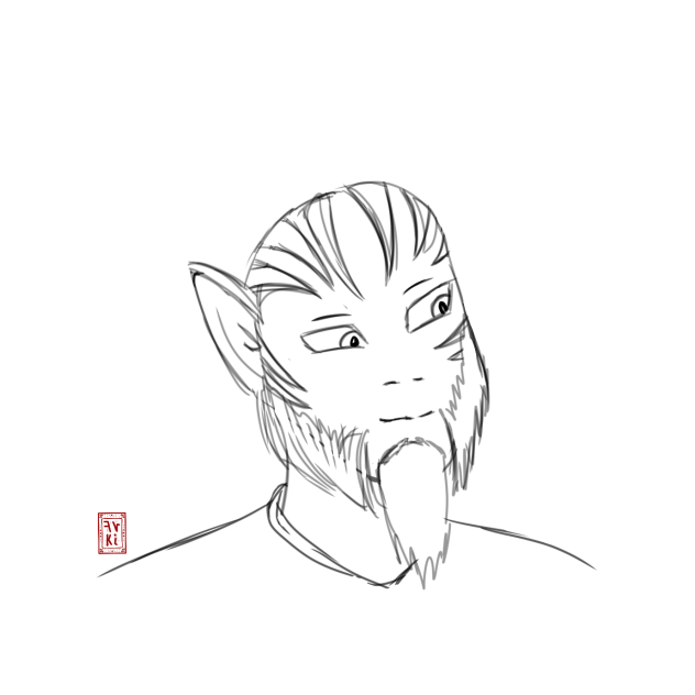 Zeb line art