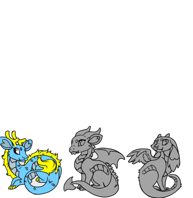 1 out of 3 dragons - ibisPaint