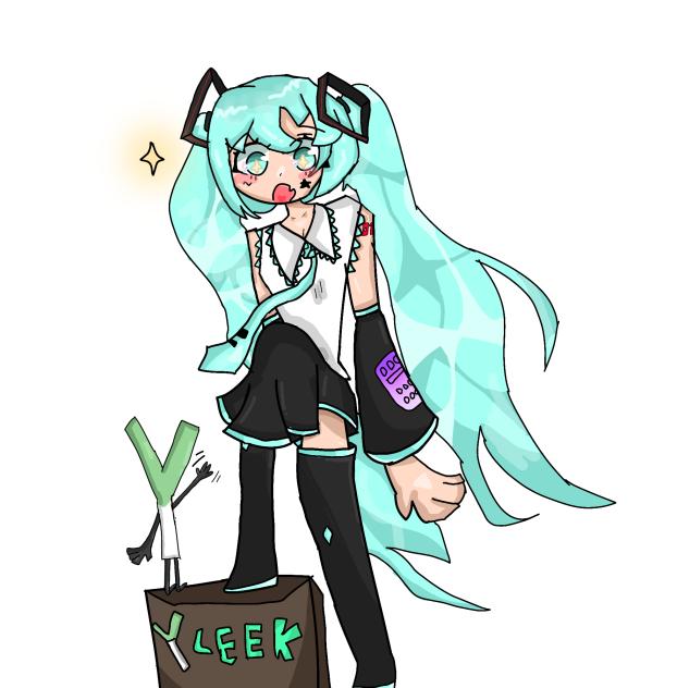 Miku & The leek