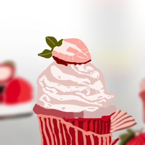 strawberry cupcake - ibisPaint