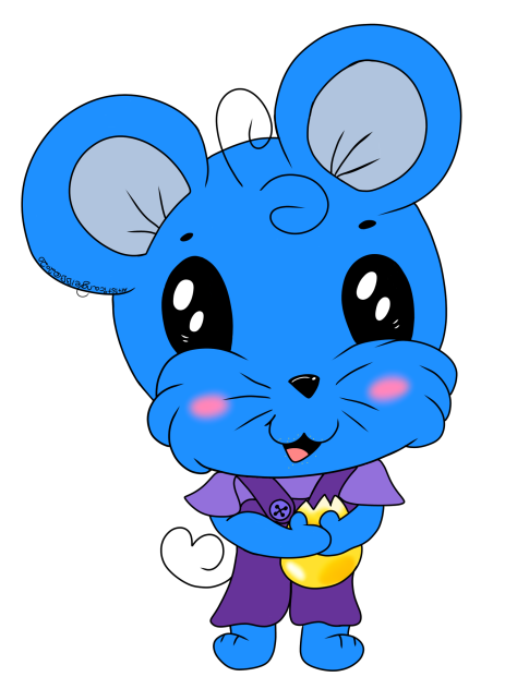 Blue Boy Mouse With Corn Kernel - Speedp