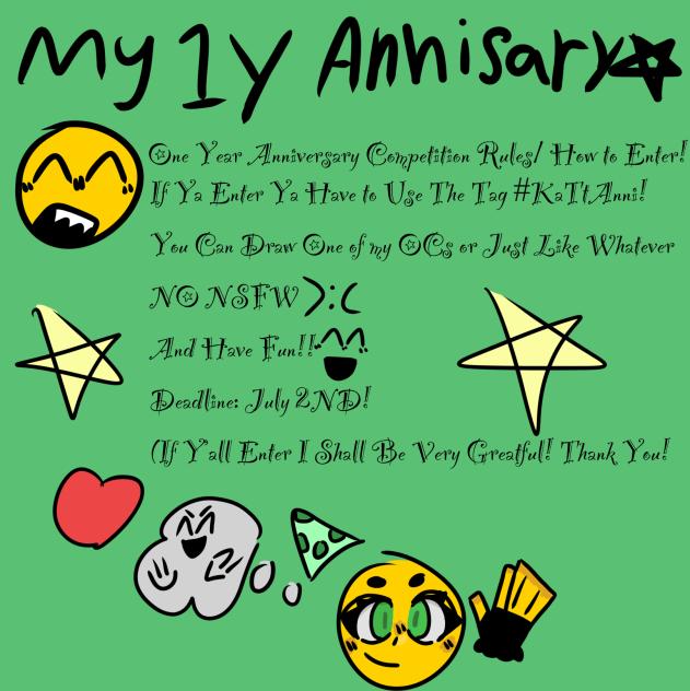 Me one year anniversary!