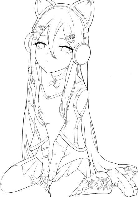 【線画リクエスト】宵崎 奏(プロセカ)