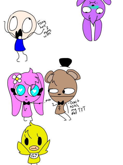 doodle of fnaf