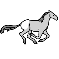 Running horse