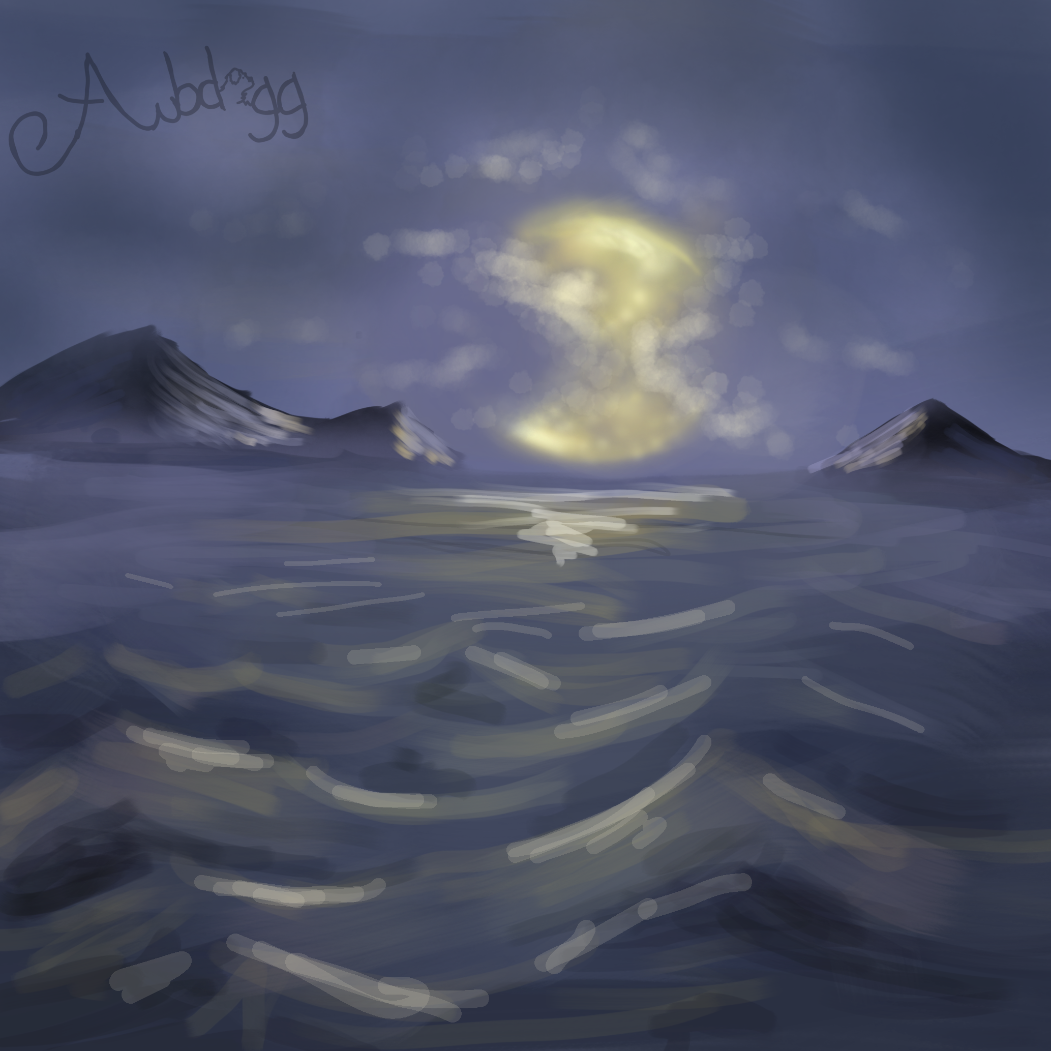 rises the moon - ibisPaint