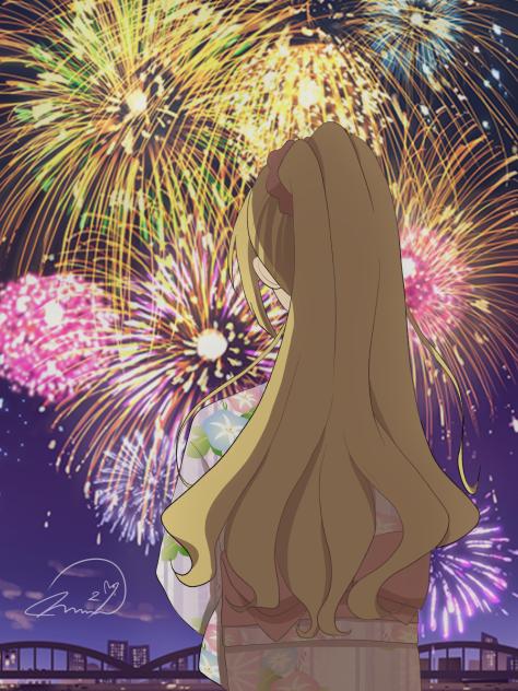 花火を観る恵　COTE