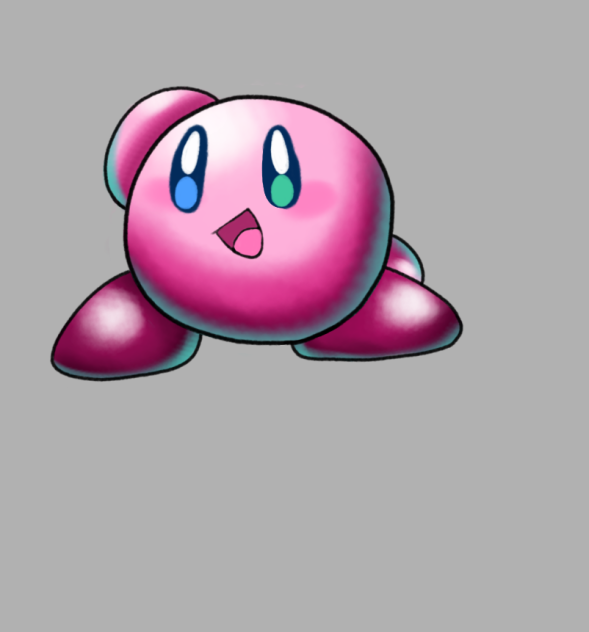 Kirby in mario and Luigi Style