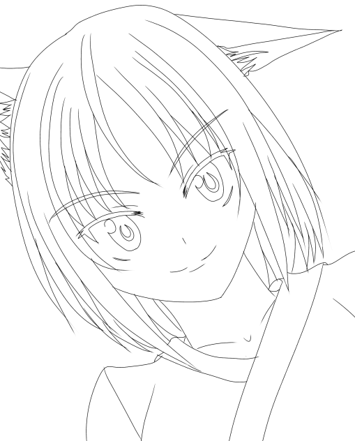 作品の線画
