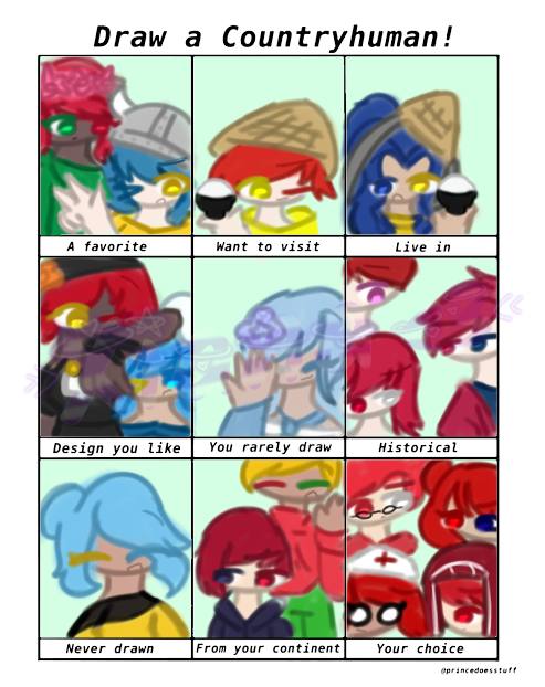 draw a countryhuman meme