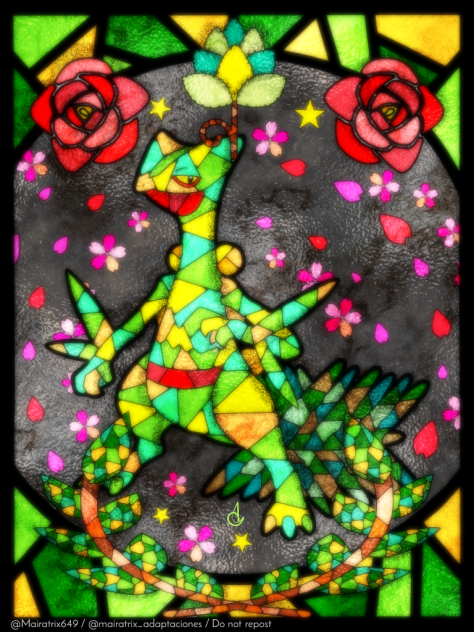 Sceptile ジュカイン (Stained Glass Version)