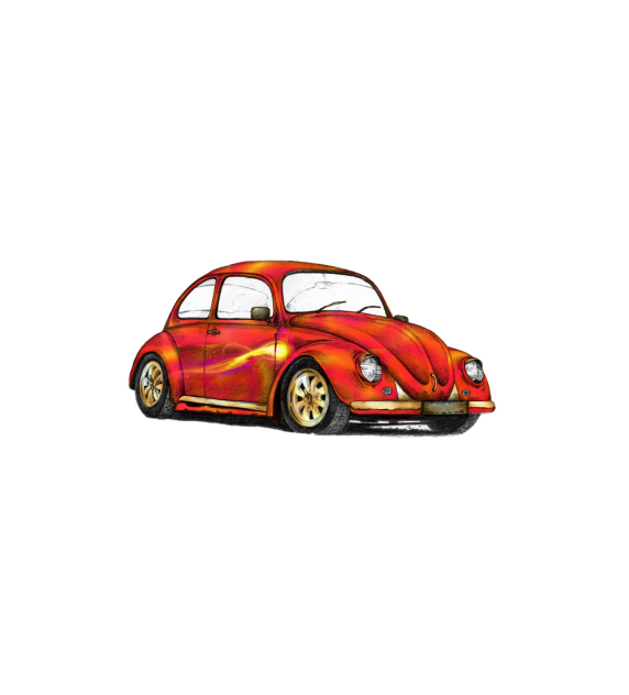 Cream Dream Flamcicle vw bug