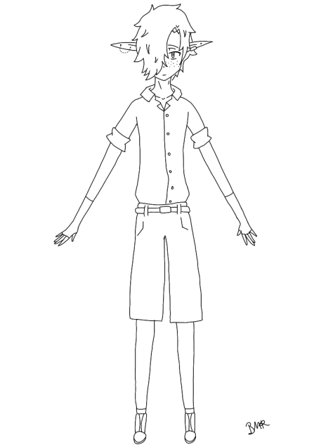 Toadamo character design sheet