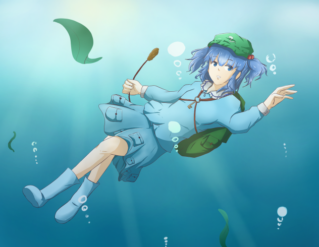 【河城にとり】東方キャラ描いてみた 2