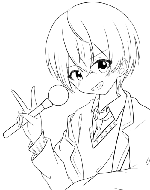 #ころん3Dライブ！線画