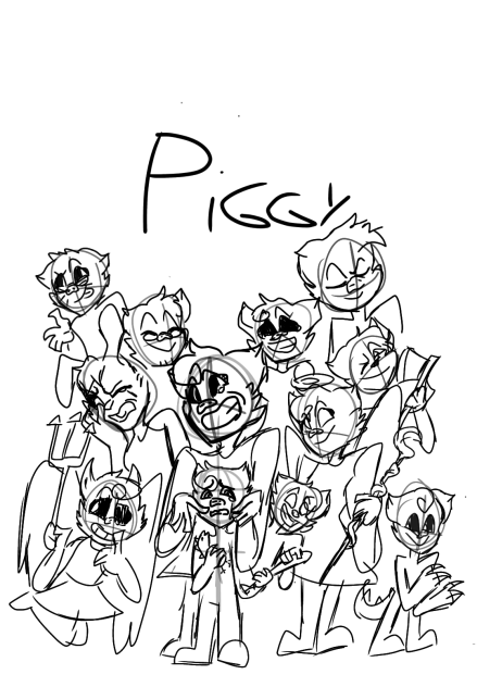 Piggy fanart sketch