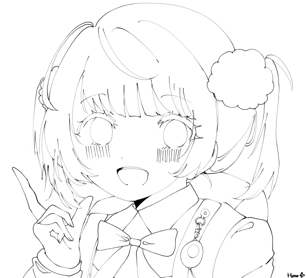 しぐれうい 線画