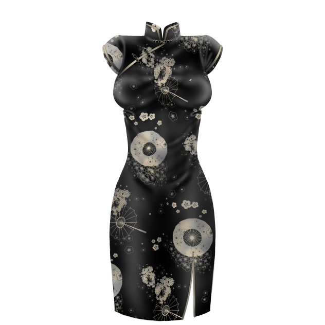 Cheongsam black