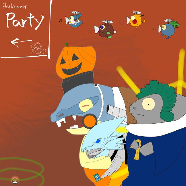 シャケ達のハロウィン🎃