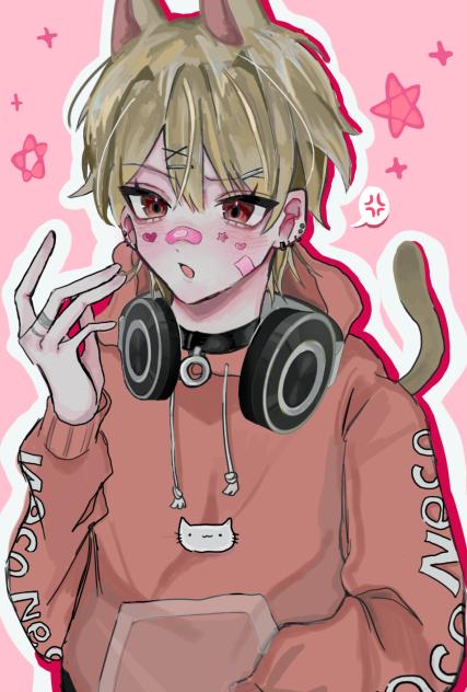 不機嫌にゃんこ