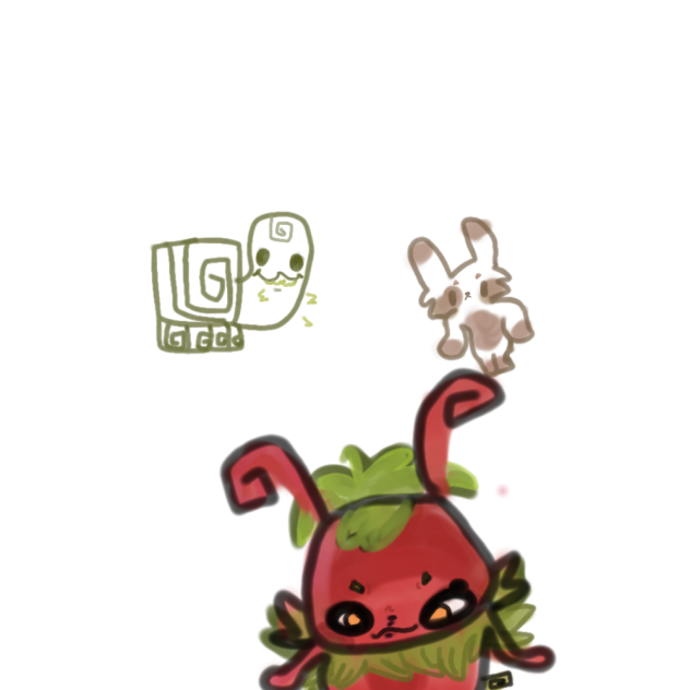Strawberry catipillar!