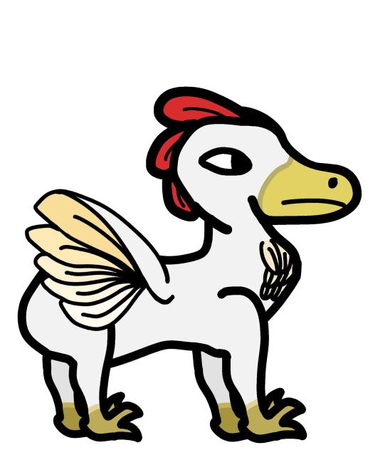 Prehistoric chicken dinosaur