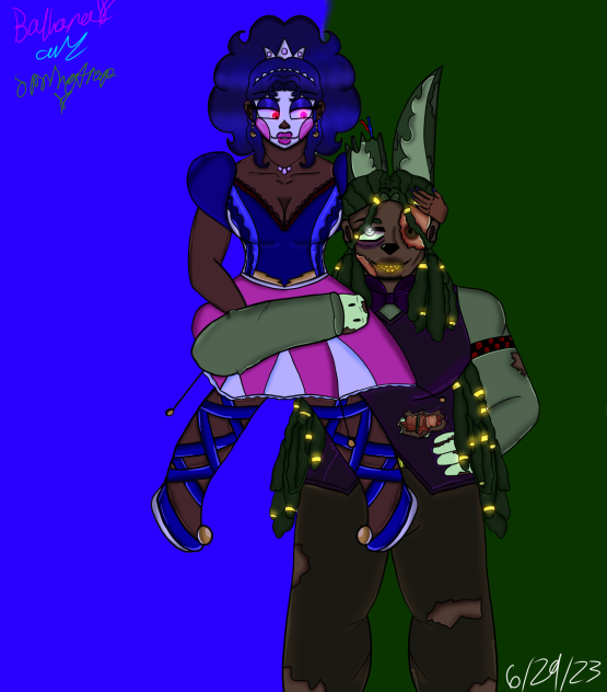 Springers and Ballora 💜💚