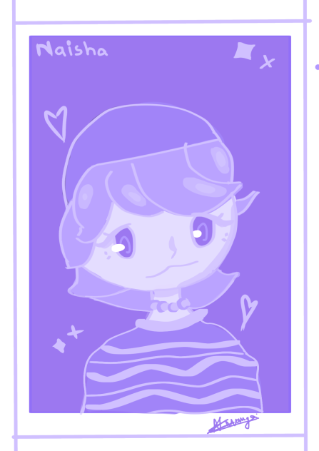 random purple girl