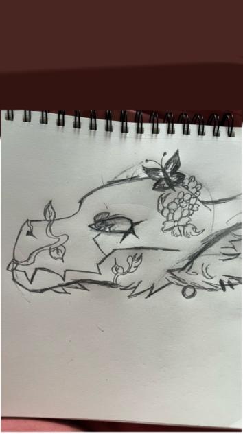 Making a dragon puppet..