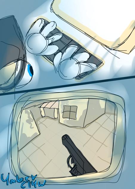 Kinger hacking Caine -TADC fanart