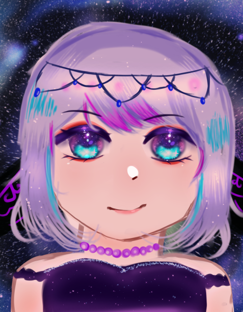 a drawing of a gacha character