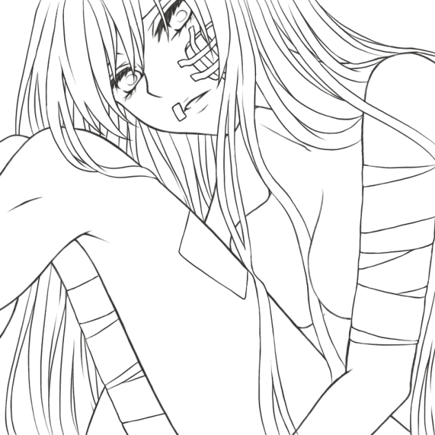 【線画】それでも私は…