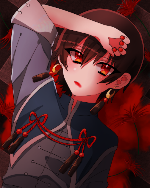 赤い口紅は鉄の味