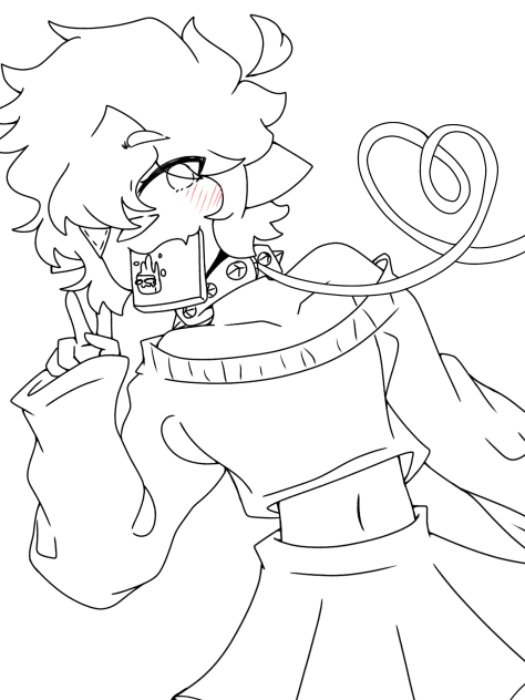 Art trade with Genny(lineart)