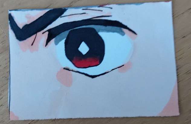 손그림 탄지로 눈