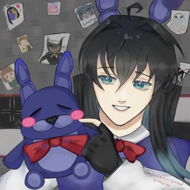 Muichiro + Bonnie FNAF
