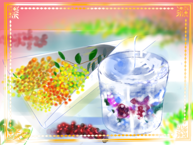 Flower candle、original