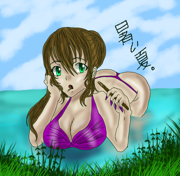 暑い夏。
